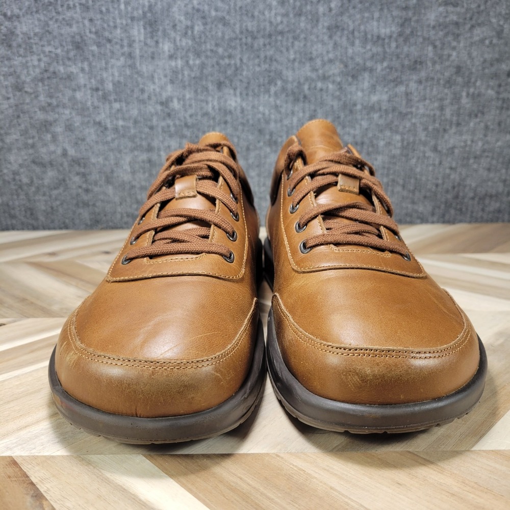 Birkenstock Honnef 365 Cognac Brown Leather Menβ Sneaker Shoes Size 12 EU 46 - Picture 4 of 13